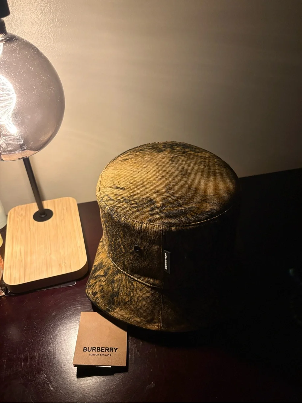 Burberry Two-Tone Brown & Black Brushed Bucket Hat